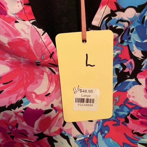 Entro pink/blue floral top - Picture 3 of 3